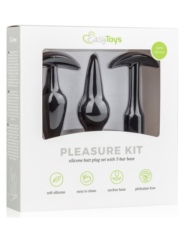 Kit de 3 plugs Pleasure Noirs