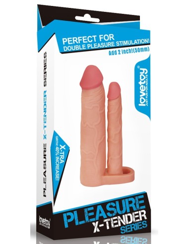 Gaine de pénis Double Penis 18 x 4 cm