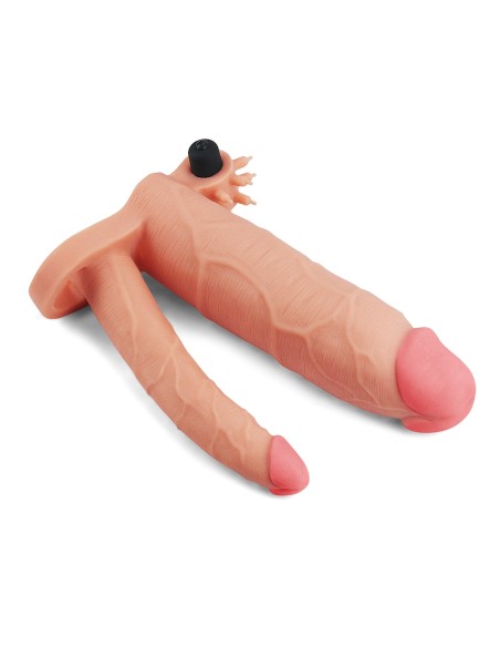 Gaine de pénis Double Penis 19 x 5 cm Gaine de pénis Double Penis 19 x 5 cm