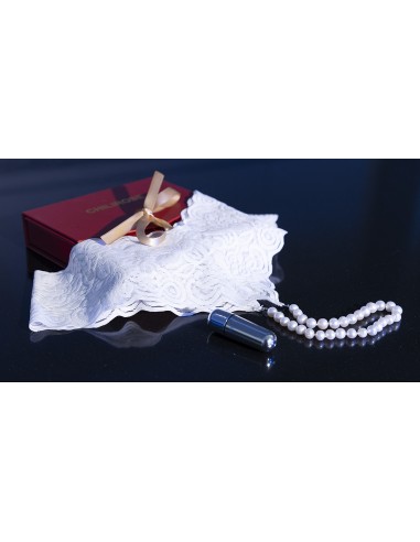 String perlé Izia + Mini Vibro Blanc