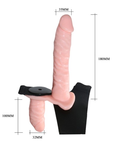 Doubole gode ceinture Vibrant Passionate 16 x 3.5 cm