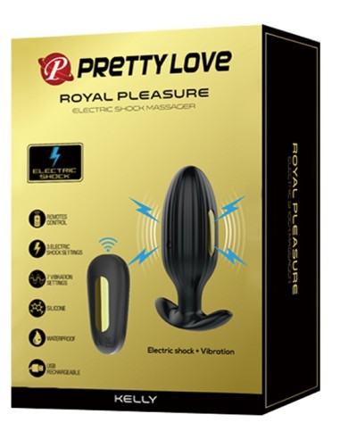 Plug vibrant Électro Royal Pleasure Kelly 8 x 3.4 cm
