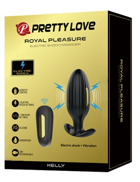 Plug vibrant Électro Royal Pleasure Kelly 8 x 3.4 cm