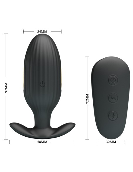 Plug vibrant Électro Royal Pleasure Kelly 8 x 3.4 cm