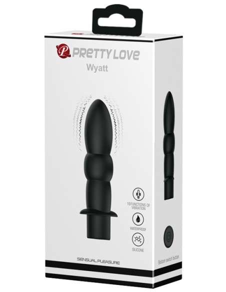 Mini Vibro Wyatt Pretty Love 11.5 x 2.7 cm Noir