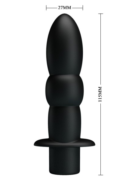 Mini Vibro Wyatt Pretty Love 11.5 x 2.7 cm Noir