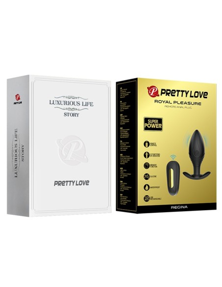 Plug Vibrant Regina Royal Pleasure Pretty Love 8 x 3.4 cm