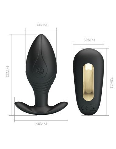 Plug Vibrant Regina Royal Pleasure Pretty Love 8 x 3.4 cm