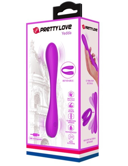 Vibro Yedda Pretty Love 17 x 2.7 cm Violet