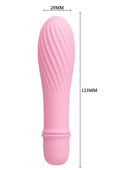 Vibromaseur Solomon Pretty Love 9 x 2.8 cm Rose pâle
