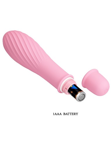 Vibromaseur Solomon Pretty Love 9 x 2.8 cm Rose pâle