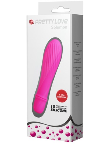 Vibromasseur Solomon Pretty Love 9 x 2.8 cm Rose - Vibromasseurs Design - 2