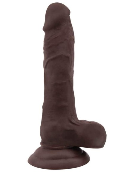 Gode réaliste Flatterer 14 x 4 cm Marron