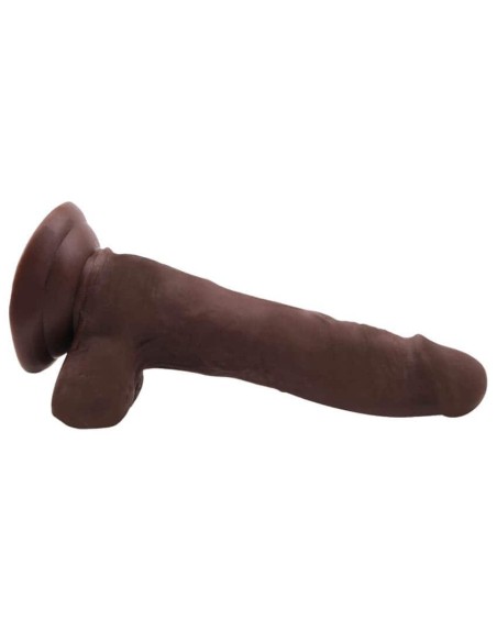 Gode réaliste Flatterer 14 x 4 cm Marron