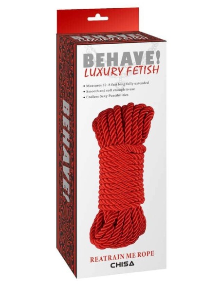 Corde de bondage Reatrain Me Rope 10M Rouge