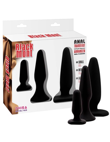 Kit plugs en silicone Black Mont x3 Kit plugs en silicone Black Mont x3