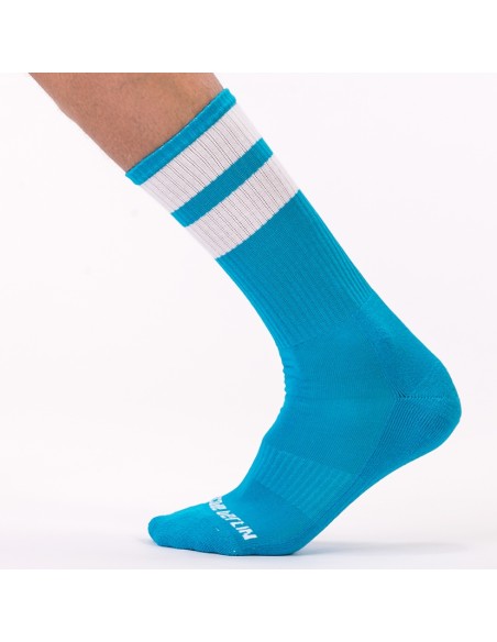 Chaussettes Gym Socks Bleu ciel-Blanc