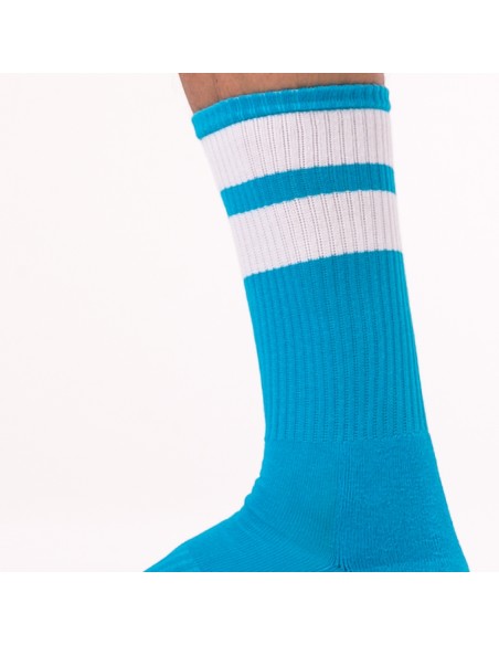 Chaussettes Gym Socks Bleu ciel-Blanc