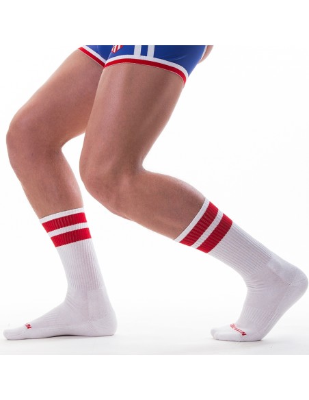 Chaussettes Gym Socks Blanc-Rouge