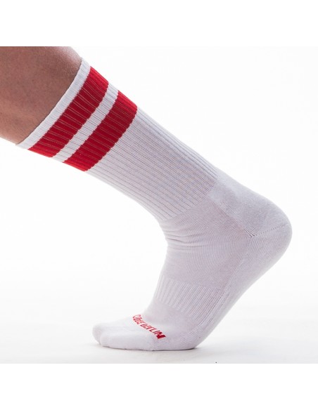 Chaussettes Gym Socks Blanc-Rouge