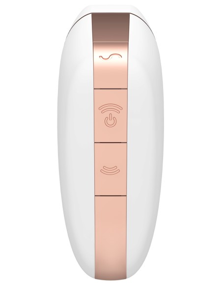Stimulateur de clitoris connecté Love Triangle Satisfyer Blanc