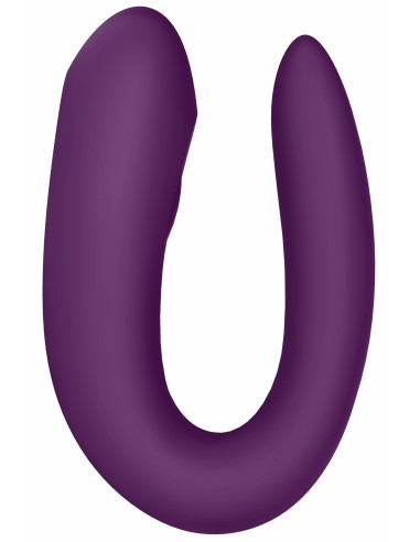 Stimulateur connecté Double Joy Satisfyer Mauve