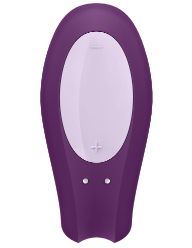 Stimulateur connecté Double Joy Satisfyer Mauve