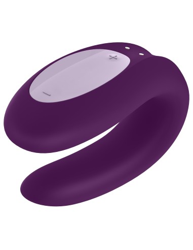 Stimulateur connecté Double Joy Satisfyer Mauve