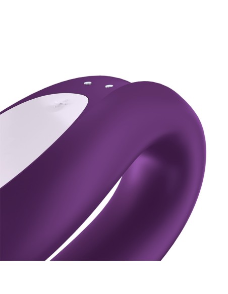 Stimulateur connecté Double Joy Satisfyer Mauve
