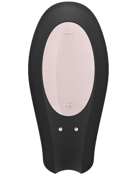 Stimulateur connecté Double Joy Satisfyer Noir