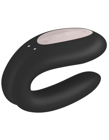 Stimulateur connecté Double Joy Satisfyer Noir