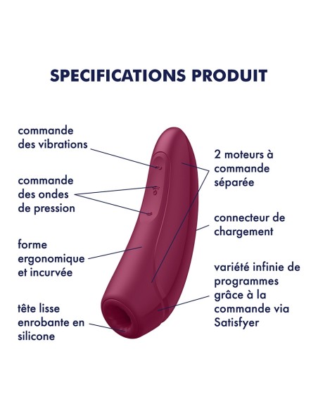 Stimulateur de clitoris CURVY 1+ Rose