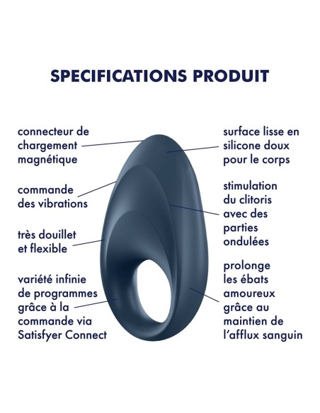 Cockring connecté Mighty One Satisfyer