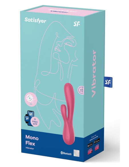 Rabbit connecté Mono Flex Satisfyer Rose