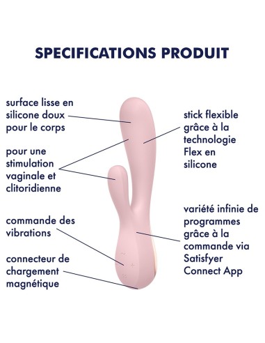 Rabbit connecté Mono Flex Mauve