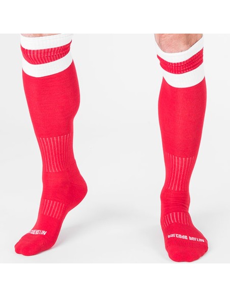 Chaussettes Football Socks Rouge-Blanc