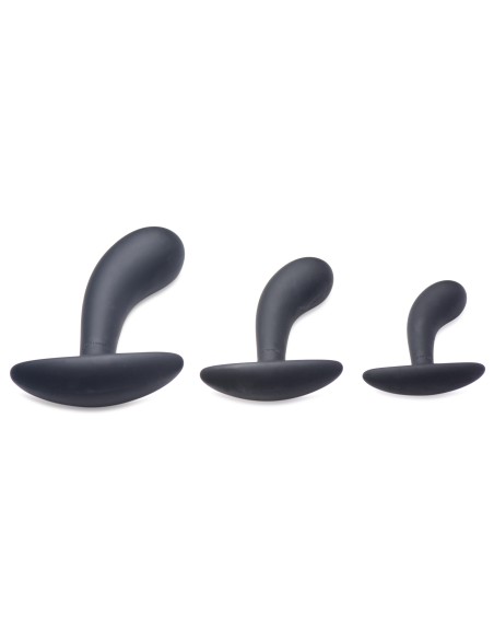 Pack de 3 plugs Trainer Silicone Dark Delights Noirs