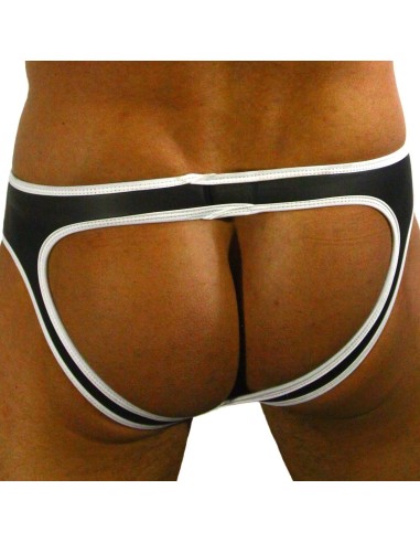 Jockstrap Néoprène Noir-Blanc