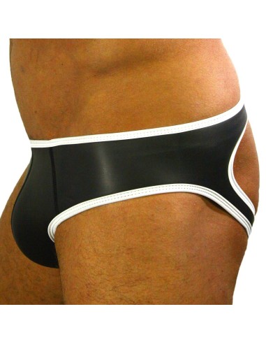 Jockstrap Néoprène Noir-Blanc