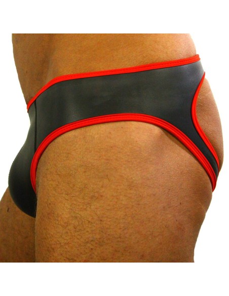 Jockstrap néoprène Noir-Rouge Jockstrap néoprène Noir-Rouge