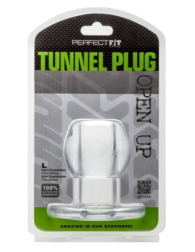 Plug Tunnel Large Transparent 7.6 x 6.2 cm