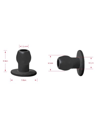 Plug Tunnel Large Transparent 7.6 x 6.2 cm