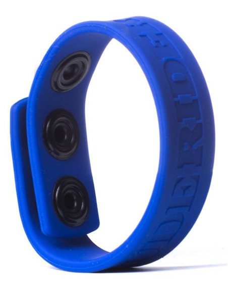 Cockring silicone 3 Snaps Bleu Cockring silicone 3 Snaps Bleu