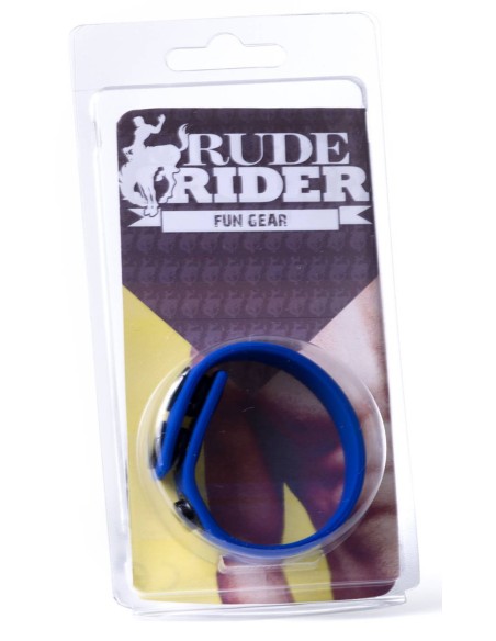 Cockring silicone 3 Snaps Bleu Cockring silicone 3 Snaps Bleu