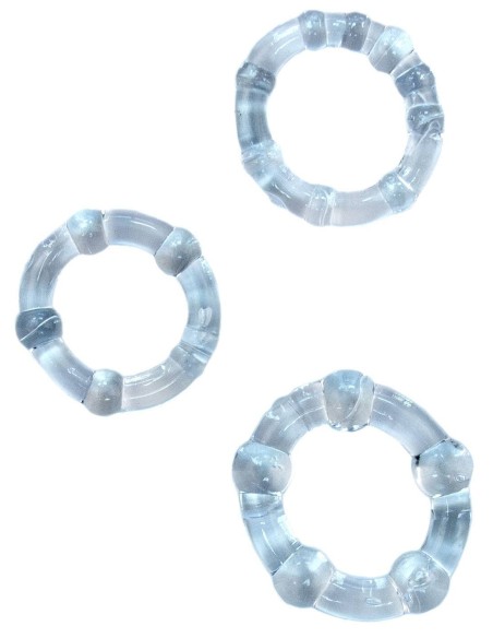 Pack de 3 mini cockirngs souples transparents