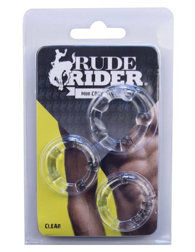 Pack de 3 mini cockirngs souples transparents