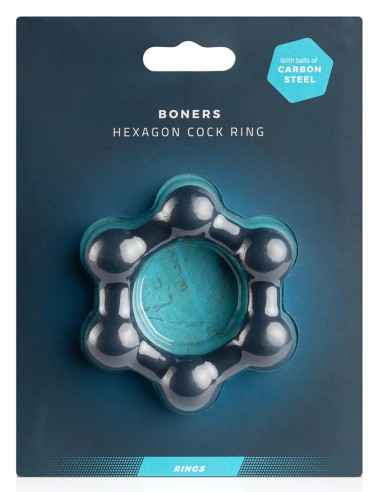 Cockring Hexagone avec boules