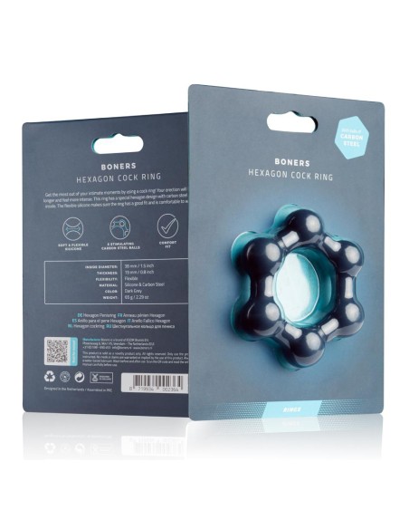 Cockring Hexagone avec boules