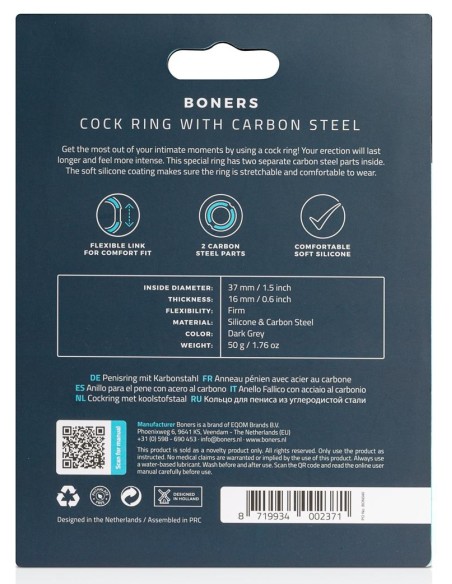 Cockring Carbon Steel Noir Cockring Carbon Steel Noir