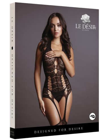 Combi sexy Lace Suspender Noir